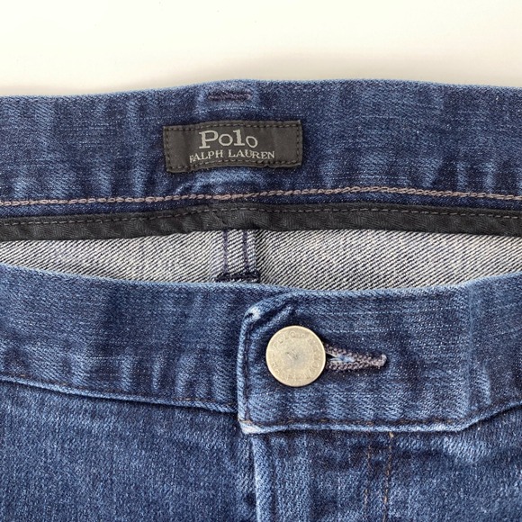 Polo Ralph Lauren Mens Prospect Straight Jeans 42x27 Dark Wash Denim Pants - Picture 4 of 8